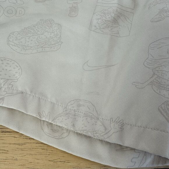 Nike Standard Fit Mid Thigh "Sole Food" Beige Shorts DR9781-238 Lined Graphic XL - Picture 4 of 14